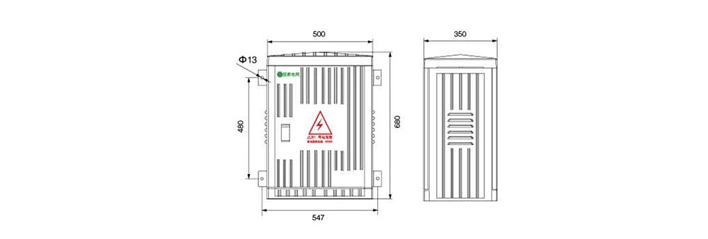 fiberglass electrical box 500 350 680