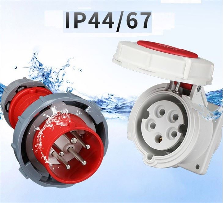 32A 4Pins Round 230V Industrial Surface Mounted Plug
